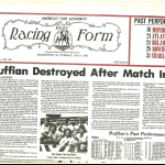 Daily Racing Form after the accident