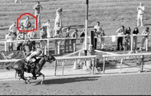 Ray with the best seat in the house for Affirmed and Alydar